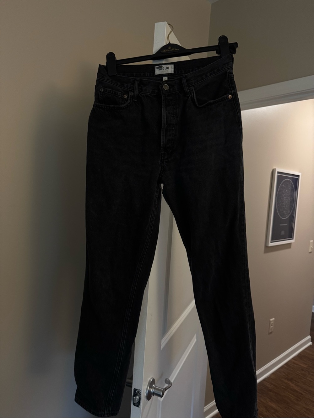 Agolde Black Jeans - Classic Straight Fit